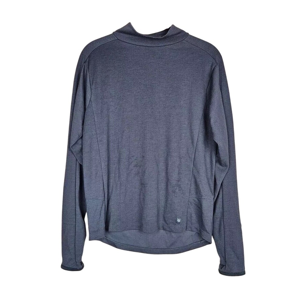 Mountain Hardwear Daisy Chain Gray Mock Neck Long Sleeve Shirt Women's Medium